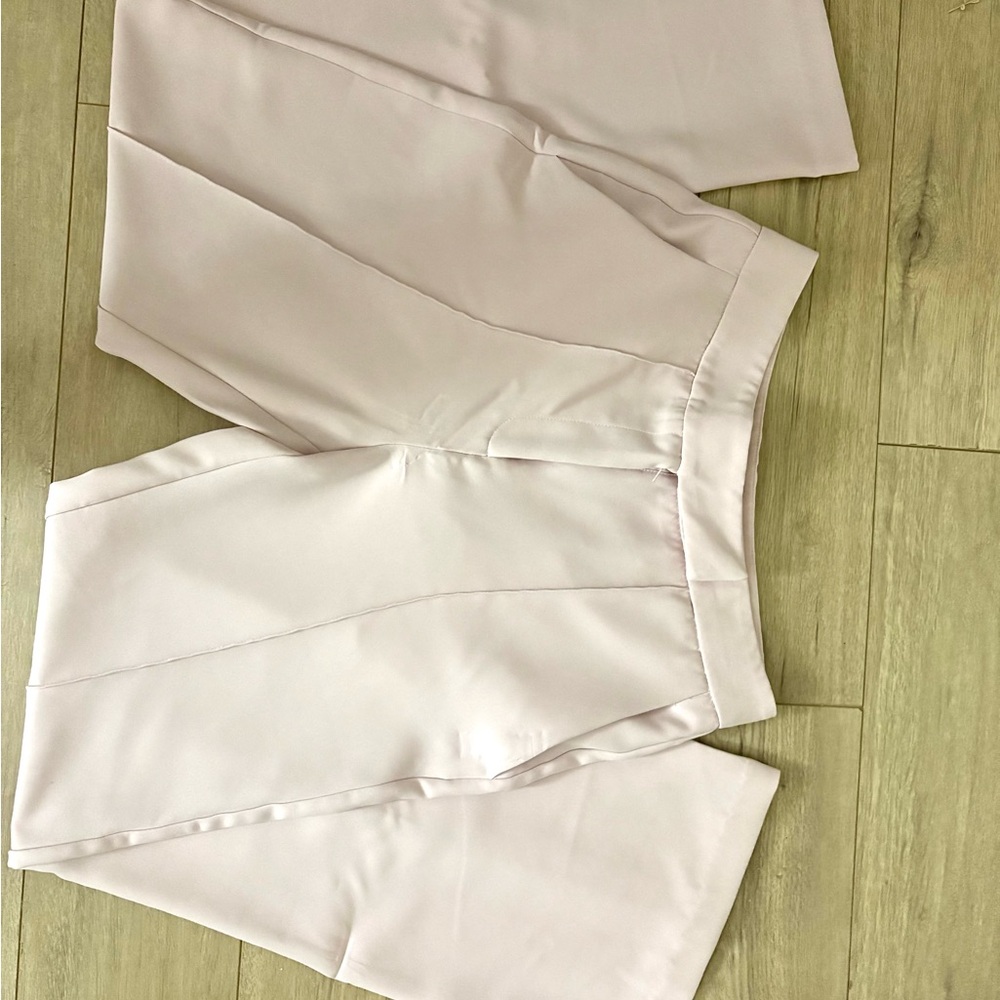 Light Pink Wide-Leg Trousers
